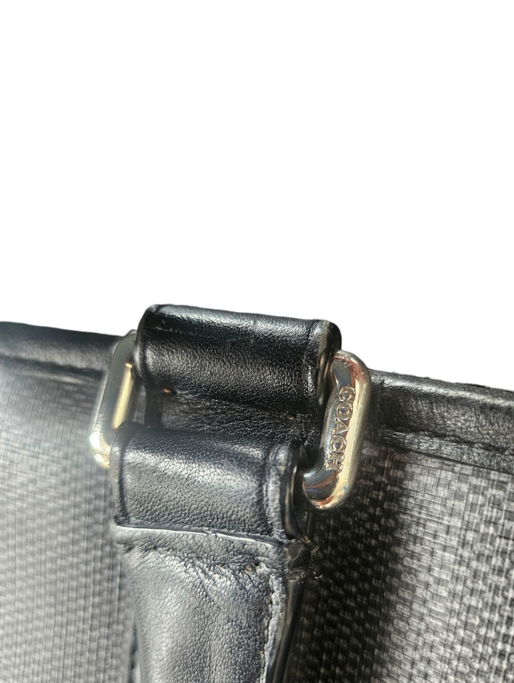 COACH Heritage Check 2-Way Slim Briefcase / Laptop Bag Style F71389 - Picture 9 of 14